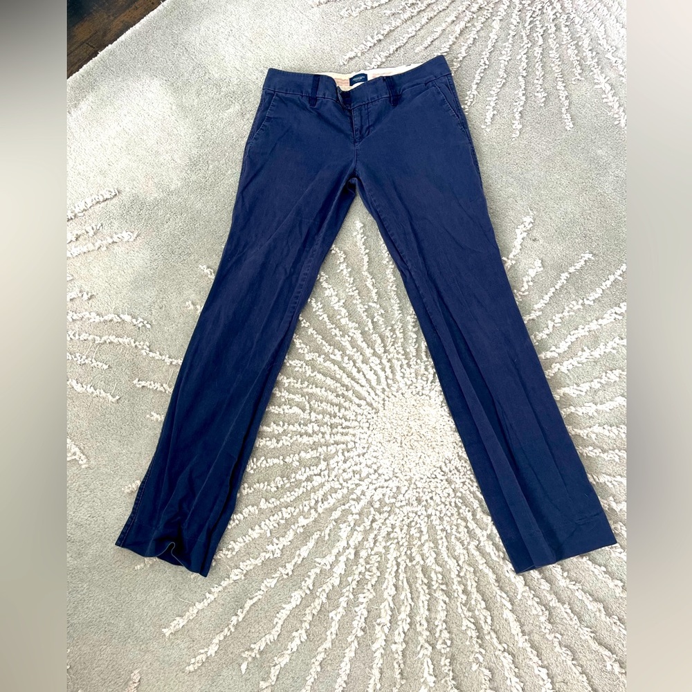 American Eagle Straight Leg Pants in Navy